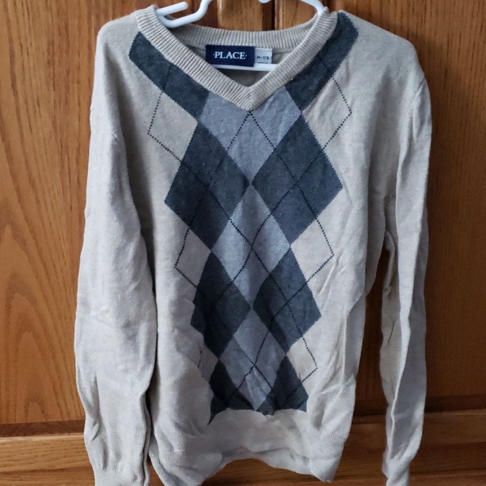 Boys Argyle light sweater